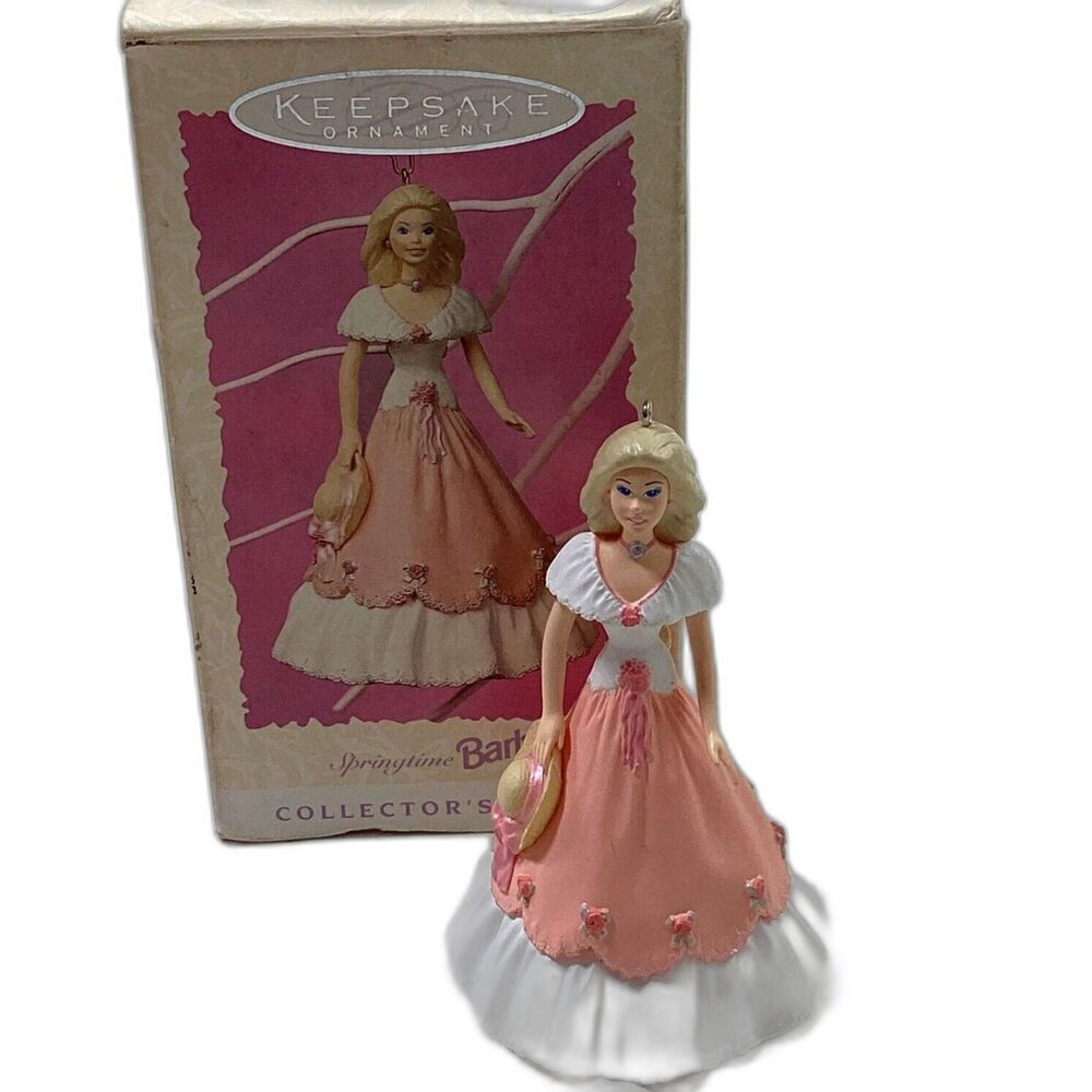 1997 Hallmark Keepsake Ornament Springtime Barbie Collectors Series Vintage